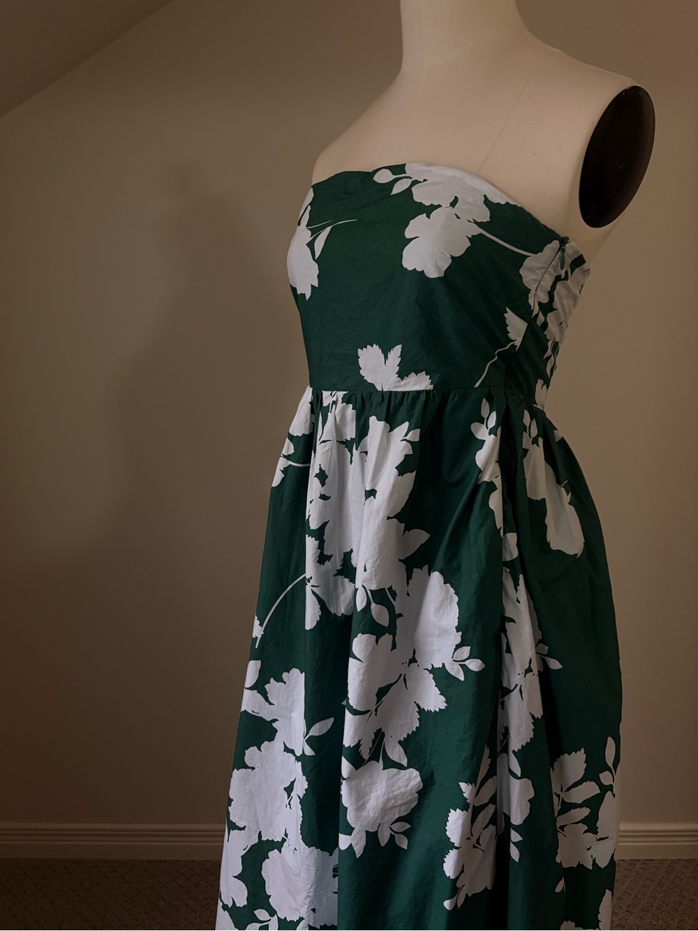 Cynthia Rowley Strapless Floral Maxi Dress